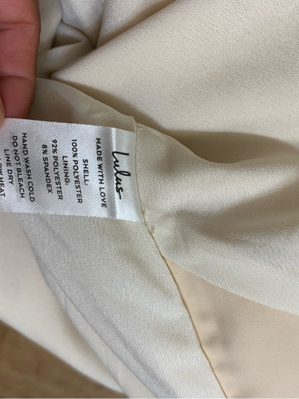 Lulu's Beige Wrap-Front Midi Dress - Picture 7 of 7